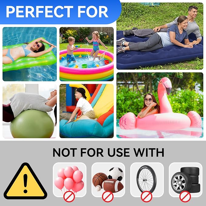 Electric Air Pump for Inflatables, Inflator Deflator Quick-Fill, Compact Pump AC110-120V for Air Mattress Bed Pool Floats Toys Raft