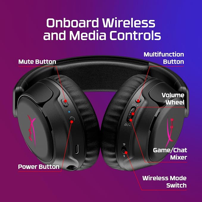 HyperX CloudX Flight 2 - Wireless Gaming Headset (Black) - Xbox