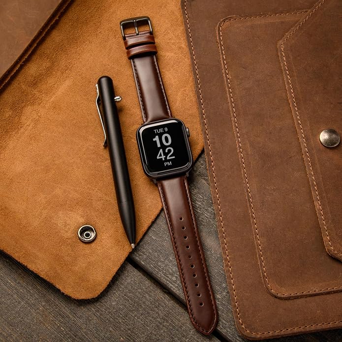 Archer Watch Straps - Top Grain Leather Watch Bands for Apple Watch