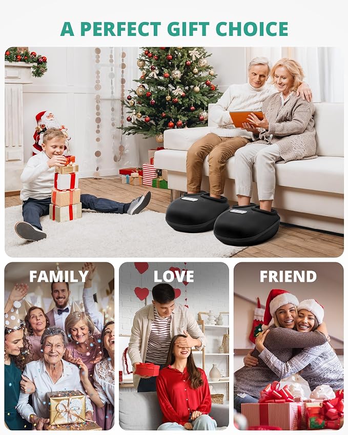 Medcursor Foot Massager Machine with Enhanced Heat, 2026 Upgraded, Deep Kneading & Rolling, Shiatsu Foot Massager for Pain Relief, Tired Feet & Plantar Fasciitis, Gifts for Women & Men, Fits Up to 13"