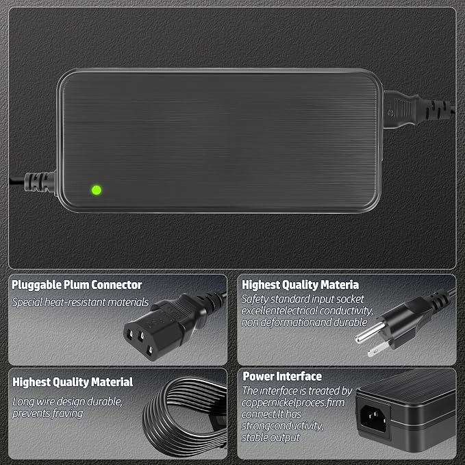 for Fosi Audio Power Supply Adapter, 48V 5A, Compatible with BT20A Pro, TB10D, V3, ZA3 Amplifiers