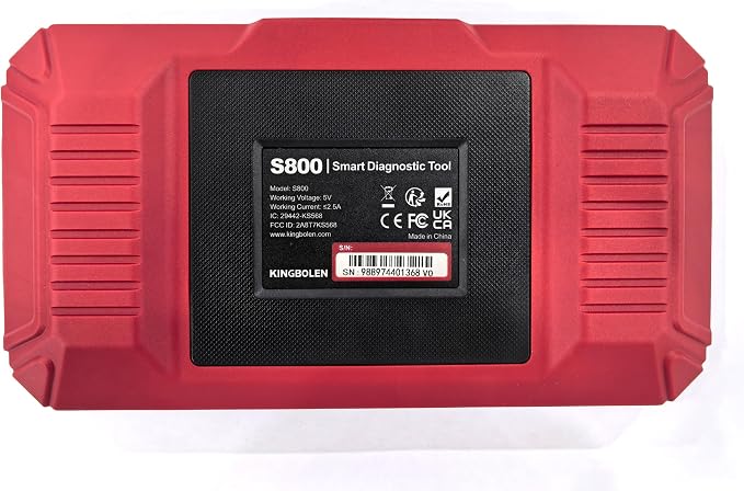 KINGBOLEN OBD2 Scanner S800 Car Scanner, OBD2 Diagnostic Scan Tool with 15 Reset, Oil Brake Throttle Service, Engine ABS SRS Transmission Code Reader, Battery Test, AutoVIN, Lifetime No Charge Update