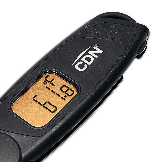 CDN TCTW572 ProAccurate Digital Themometer - Folding Thermocouple Thermometer - Instant Read - Stainless Steel Tip - Black