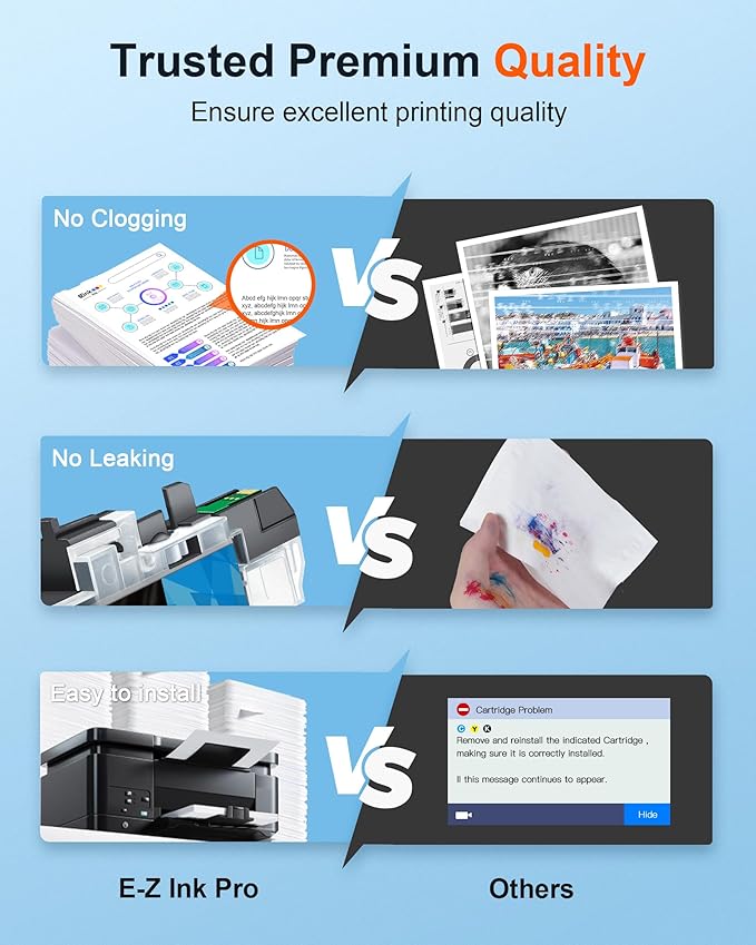 E-Z Ink Pro LC3013 LC3011 Compatible Ink Cartridge Replacement for Brother LC3013XL LC3011 LC-3013 Compatible with MFC-J491DW MFC-J497DW MFC-J895DW MFC-J690DW (2 Black, 1 Cyan, 1 Magenta, 1 Yellow)