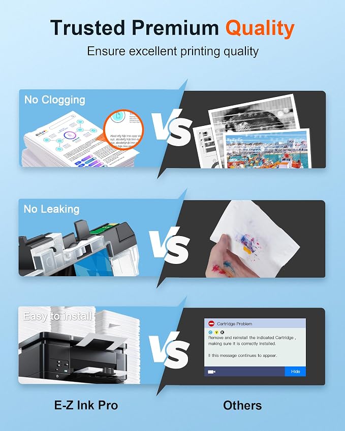 E-Z Ink Pro LC3013 LC3011 Compatible Ink Cartridge Replacement for Brother LC3013XL LC3011 LC-3013 Compatible with MFC-J491DW MFC-J497DW MFC-J895DW MFC-J690DW (2 Black, 1 Cyan, 1 Magenta, 1 Yellow)