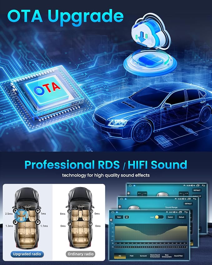 [8Core 6G+128G] Car Radio for Ford F150 Radio 2009-2014: 9" 1280 * 800 Touchscreen with Wireless Carplay Android Auto 5G WiFi GPS Navigation Bluetooth FM AM DSP Mirror Link, Free Camera