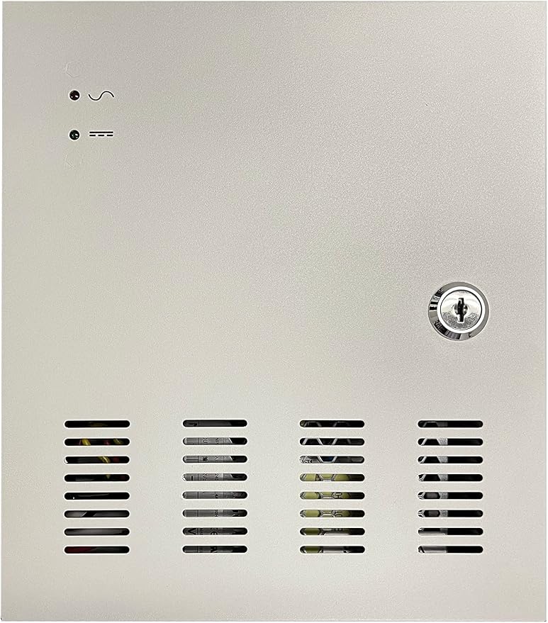 18 Port 20 Amp High Power Security CCTV Camera Access Control Power Distribution Box 12V DC PTC Protection, with 18 Pcs. DC Male Pigtail