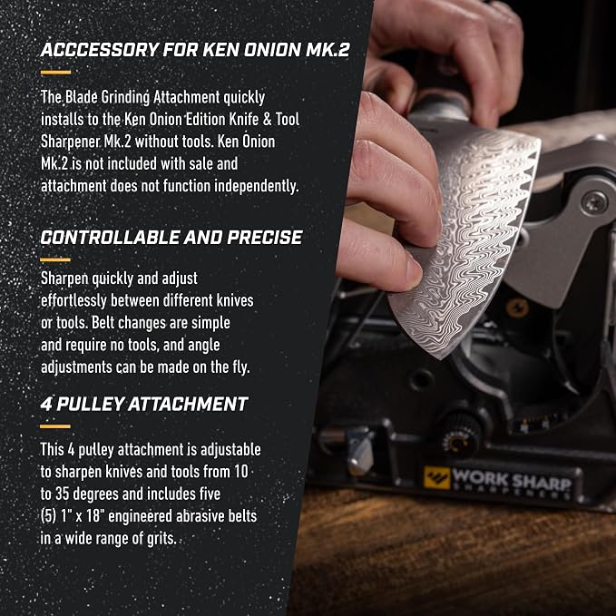 Work Sharp Blade Grinder Attachment for Ken Onion MK.2 Edition Knife and Tool Sharpener