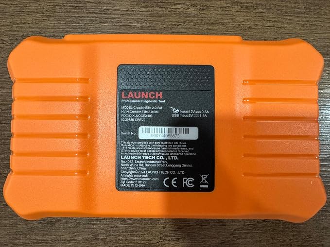 Launch Creader Elite V2.0 for BMW OBD2 Scanner, 2025 Full Systems Bi-Directional Scan Tool, All Reset Services, ECU Code, Battery Registration Tool for BMW Mini RR, Lifetime Free Update, Auto VIN