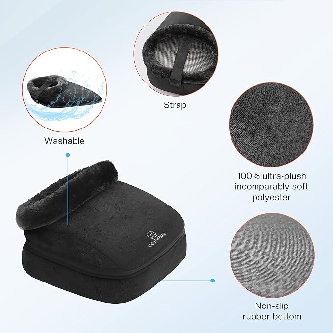 COMFIER 2026 Fathers Day Gift for Dad,Men,Shiatsu Foot Massager with Heat,2-in-1 Foot & Back Massager, Feet Massager Machine for Plantar Fasciitis,Neuropathy, Foot Heater,Electric Foot Warmer