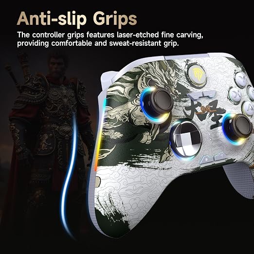 EasySMX X15 PC Controller - Enhanced Wireless Bluetooth Controller with Hall Joysticks/Hall Triggers/RGB Lighting - No Stick Drift, No Dead Zone - Work for Windows PC, Android, Steam and Switch