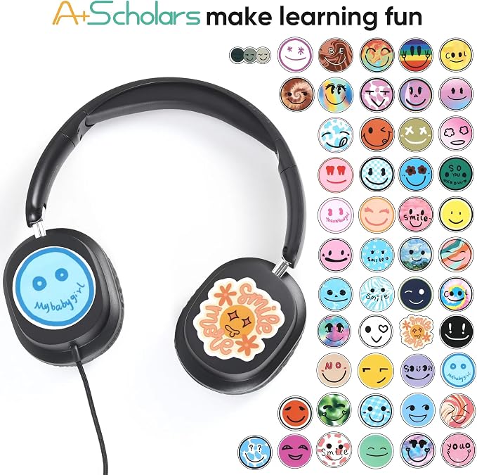 Kids Headphones Bulk 5 Pack for School, HD Mic Stereo Sound Over-Ear Headphones for Classroom, Comfortable Fit, Foldable, 3.5mm Jack Wired Headphones for Kids ipad Tablets Computer Travel