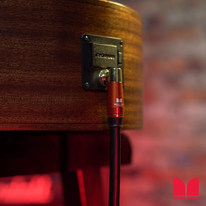 Monster Prolink Acoustic Instrument Cable - 8 in - Right Angle to Right Angle