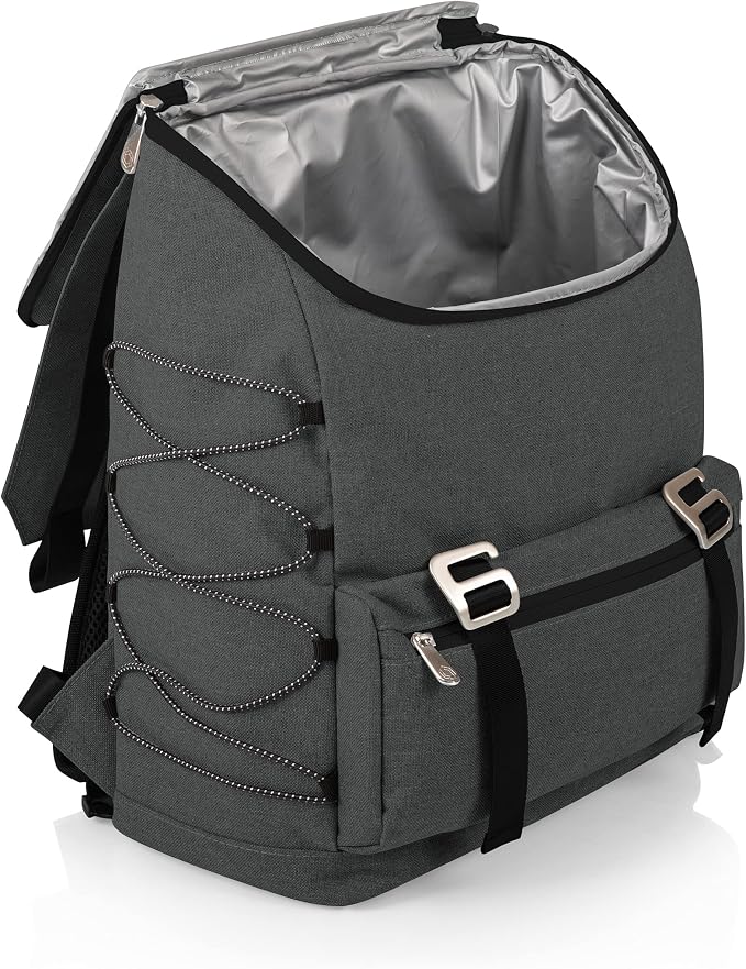 Picnic TIME NFL New York Jets OTG Traverse Backpack Cooler - Soft Cooler Backpack - Hiking Backpack, (Heathered Gray)