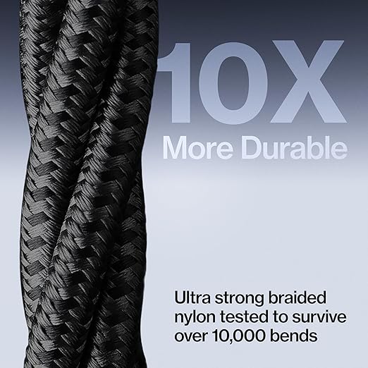 Statik MagStack Pro USB C to USB C Cable, Magnetic Type C Charger Fast Charging Cord, On The Go Magnetic Charging Cable for Car, Compatible with iPhone, iPad & Android, 100W 3FT, 3-Pack