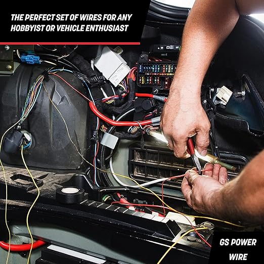 GS Power 100ft CCA 18 Gauge Wire Automotive, 50ft Spool-Red/Black, 18 AWG 12v, Speaker Electrical Wire Low Voltage Primary for Car Stereo Audio Trailer Harness Hookup Wiring LED Light DIY