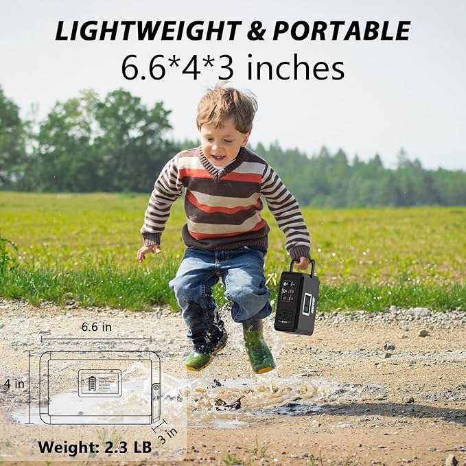 HOWEASY Portable Power Bank, 24000mAh Portable Laptop Charger with 2 110V/120W AC Outlet，Portable Battery Pack & Power Bank for Notebooks, MacBook, Laptops
