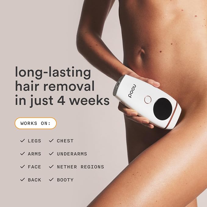 NEW Nood™ Flasher 2.0 Kit — IPL Laser Hair Removal Device for Women & Men — Pain-free & Permanent, Visible Results After First Use & Works Everywhere — Pre & Post IPL Treatment Included — Matte Black