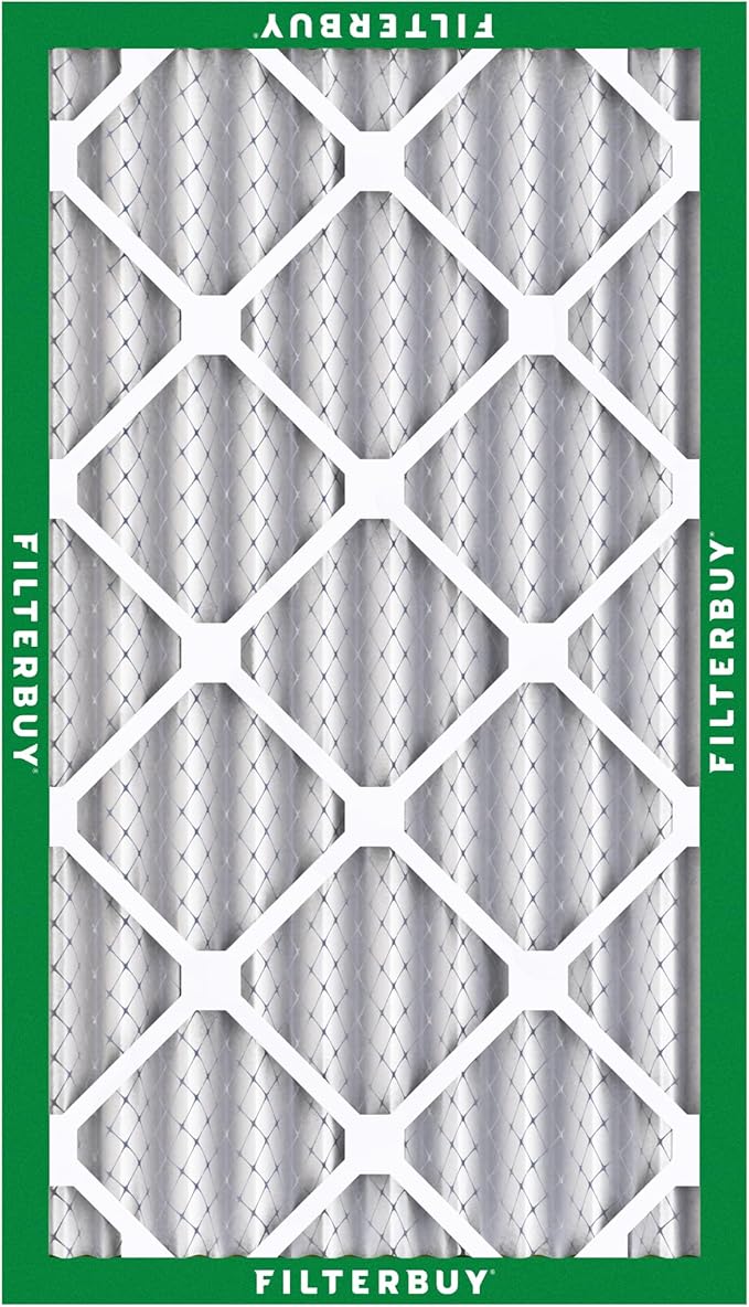 Filterbuy 20x30x4 Air Filter MERV 8 Essential Dust & Allergy Defense (5-Pack), Electrostatic Pleated HVAC AC Furnace Filters Replacement, Made in USA (Actual Size: 19.50 x 29.50 x 3.63)