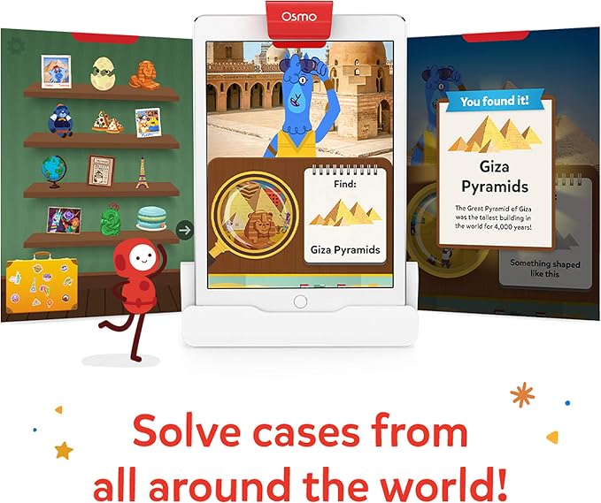 Osmo - Coding Starter Kit Plus Detective Agency for Fire Tablet - 3 Educational Learning Games - Ages 5-12 - Learn to Code, Coding Basics & Coding Puzzles - STEM Toy Fire Tablet Base Included