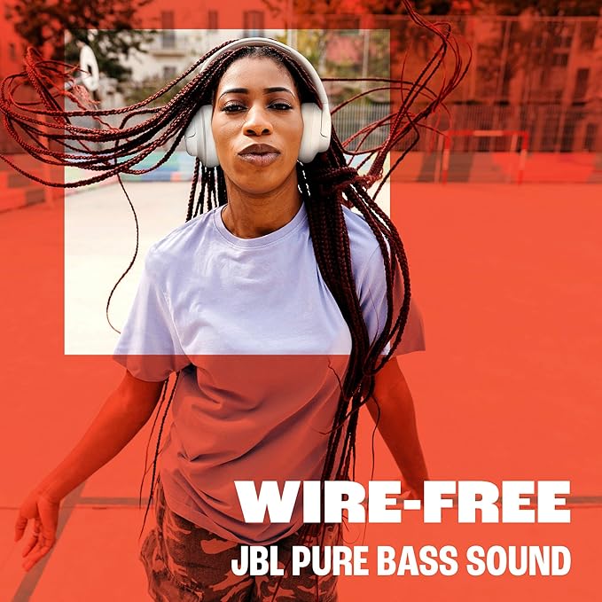 JBL Tune 730BT - Wireless Over-Ear Bluetooth® 6.0 Headphones with Powerful JBL Pure Bass Sound, 2 beamforming mics for Perfect Calls, Up to 76 Hours of Battery Life, & Multi-Point Connection (Blue)