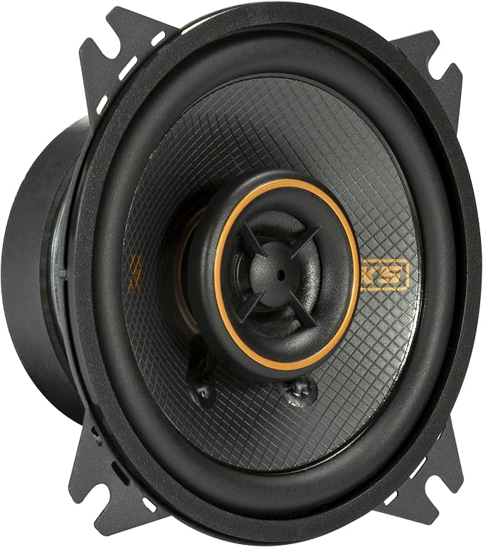 KICKER 51KSC404 KS-Series 4" Coaxial Speakers with .5" tweeters, 4-Ohm, Pair