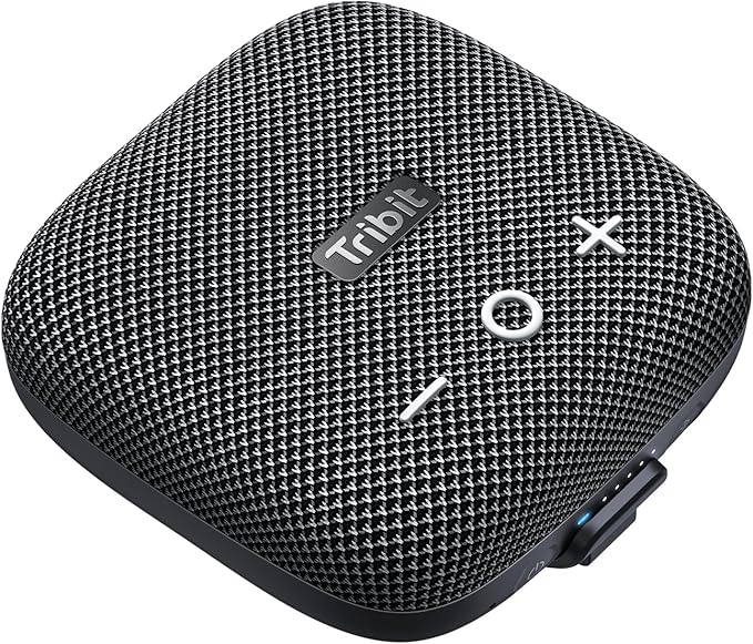 Tribit StormBox Micro 2 Wireless Portable Speaker: 10W Loud Deep Bass Sound, IP67 Waterproof Bike Speaker with Bluetooth 5.3, 12H Playtime, TWS Pairing for Camping Travel Hiking