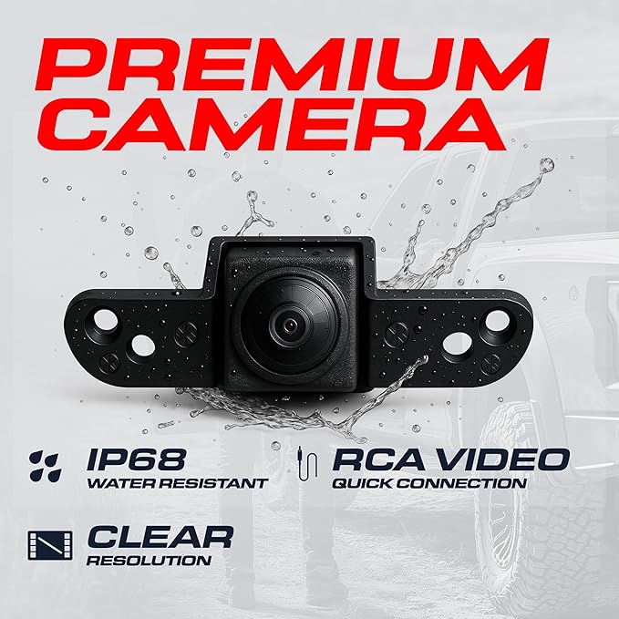 Master Tailgaters Black Cargo Door Van Handle with Backup Camera Replacement for Chevrolet Express/GMC Savana (2010-2023) | IP68 Waterproof | Parking Grid Lines Available | Easy to Install