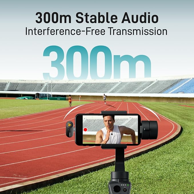 MAONO Wireless Lavalier Microphone for iPhone 17/16/15/Android/PC, USB C Mini Magnetic Lapel Mic with 48KHz 24Bit,Intelligent Noise Cancellation,One-Click Mute,30H Use for Video Record Podcast-Wave T5