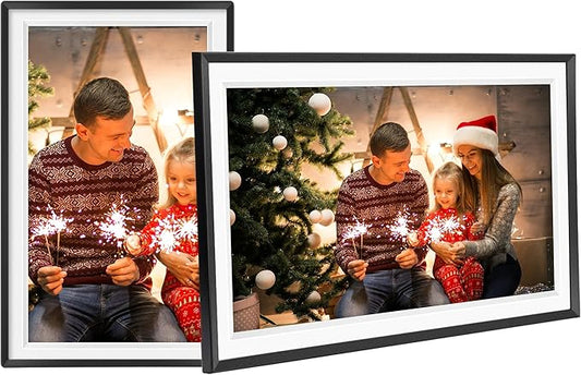 15.6inch Large Digital Picture Frame WiFi Slideshow Digital Photo Frame,1920 * 1080 IPS HD Touchscreen Picture Frame,32GB Storage,Automatic Rotation,Use Frameo App Send Photos and Videos for Free