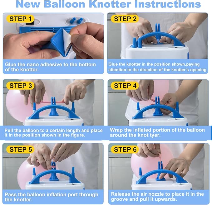 Electric Balloon Pump, Pump Electric, New Fast Balloon Tying Tool,Suitable for Party Decoration, Birthday Celebrations, Wedding Events