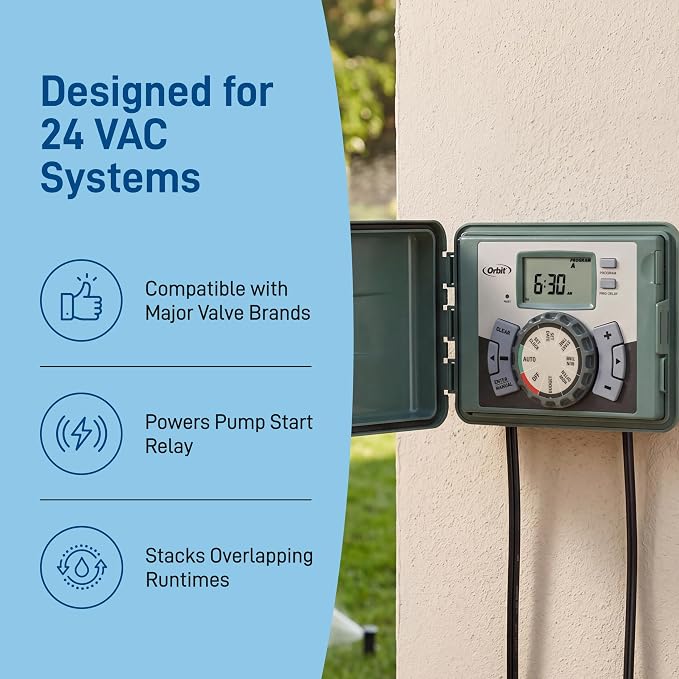 Orbit 57899 9-Station Outdoor Swing Panel Sprinkler System Timer