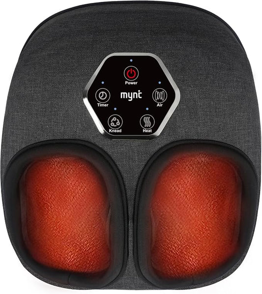 Mynt Shiatsu Foot Massager with Heat, Fathers Day Dad Gifts for Men Husband | [2026 Upgraded] Electric Foot Massage Machine for Plantar Fasciitis, Heated Feet Massage with Multiple Modes,Fits Up to US13