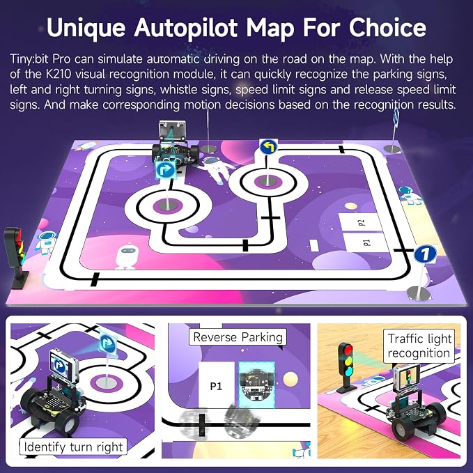 Yahboom Microbit V2 Handle Remote Control TinybitPro MakeCode Graphical K210 Vision Module