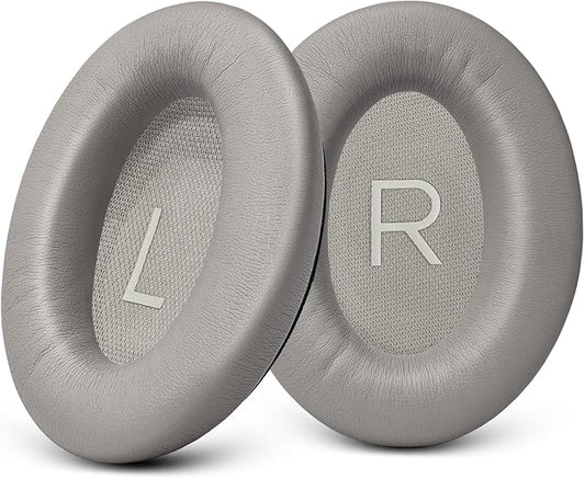 GEVO Replacement Ear Pads for Bose QC45, Ear Cushions for Bose QuietComfort 45 (QC45) & Quiet Comfort SE (QC SE) Headphones, Earpads with Softer Leather Noise Isolation Foam (Sandstone)