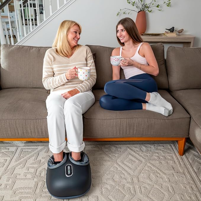 Nekteck Shiatsu Foot Massager with Heat [2026 Upgraded], 3 Modes Deep Kneading Therapy Air Compression, Feet Massage for Plantar Fasciitis, Relaxation Gifts for Men Women Mom Dad Birthday