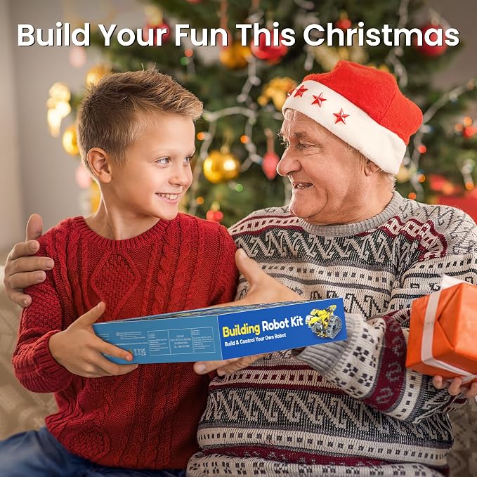Bundle - 2 Items: Sillbird 12-in-1 Solar Robot Toys & Robot Building Kit with Remote Control for Boys Ages 8-14, Christmas STEM Robotics Technic Toy, Coding Science Educational Gift