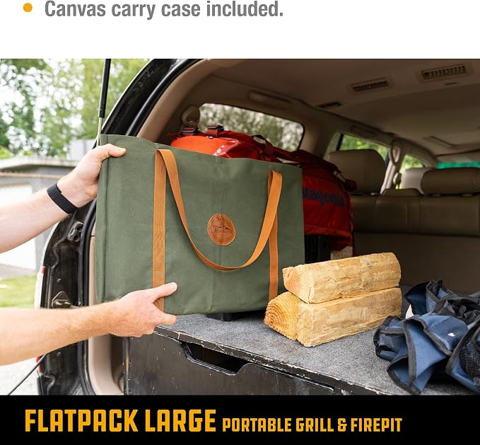 UCO Flatpack Stainless Steel Portable Grill and Portable Fire Pit