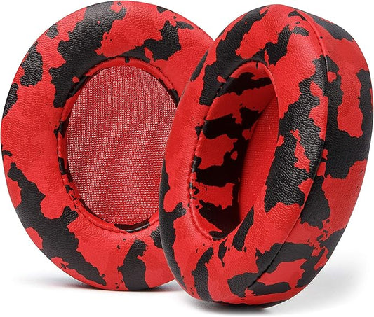 WC Wicked Cushions Replacement Ear Pads for Beats Studio 2 & 3 (B0501, B0500) Wired & Wireless | Does NOT Fit Beats Solo | Softer PU Leather, Enhanced Foam & Stronger Adhesive | Red Camo
