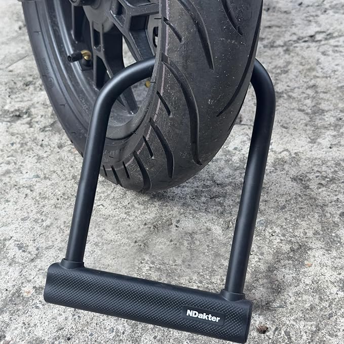 NDakter Large Bike Locks Heavy Duty Anti Theft, 18mm Thick, Motorcycle Wheel Lock with 3 Keys, for Ebike, Escooter, Fat-Tire and Dirt-Bike