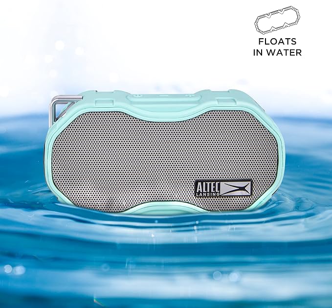 Altec Lansing Baby Boom XL - Waterproof Bluetooth Speaker, Wireless & Portable Speaker for Travel & Outdoor Use, Deep Bass & Loud Sound, 2 Pack, Mint