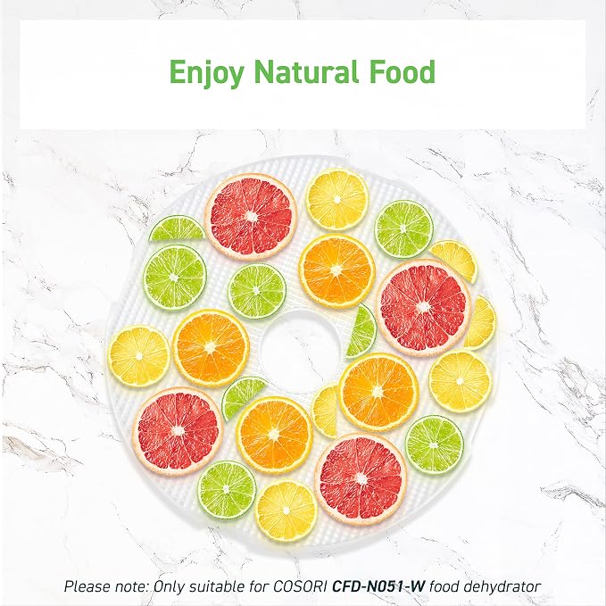 COSORI Food Dehydrator 5 Trays Butter Warmer & COSORI 2Pack BPA-Free Mesh Screens