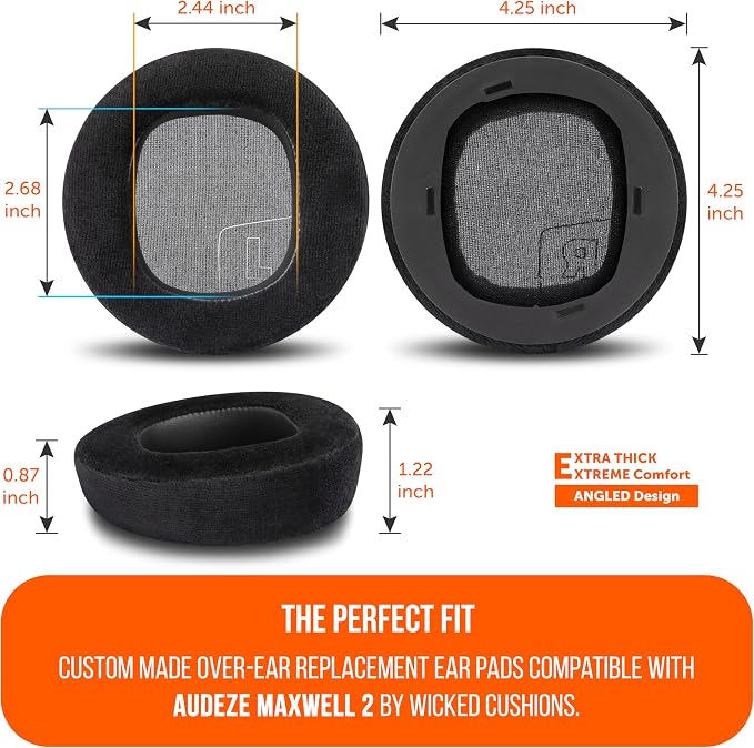 WC Freeze Nova Pro Wireless - Cooling Gel Earpads for Arctis Nova Pro Wireless, Nova Elite & Nova Pro Omni (Doesn’t Fit Other Models), by Wicked Cushions, Extra Thick & Comfortable | Sage Gold Marble
