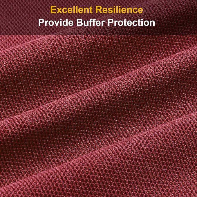 96" x 54" Speaker Grill Cloth, Stereo Grill Mesh Fabric Dustproof Replacement for Custom Cabinets Speaker Cloth Restoration Home Audio Decor Subwoofer Covers Burgundy
