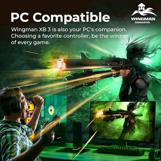 Brook Wingman XB 3 Converter - Elevate Your Gaming: Wireless Adapter for Xbox Series X/S, Xbox One, and PC with Remap & Turbo Features [Official Exclusive Edition]