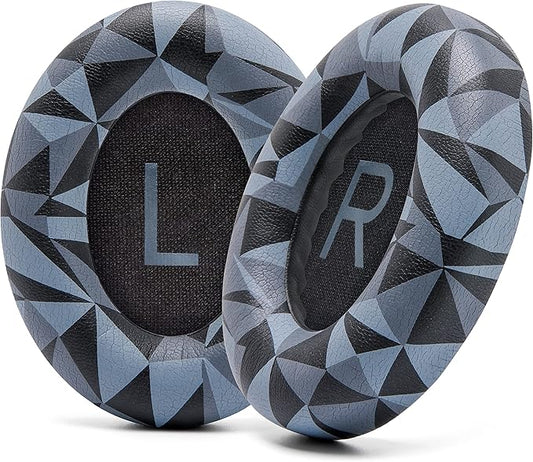 WC Wicked Cushions Upgraded Replacement Ear Pads for Bose 700 Noise Cancelling Headphones (NC700) - Softer PU Leather, Luxurious Memory Foam, Added Thickness, Extra Durable Ear Cushions | (Geo Grey)