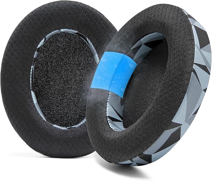 WC Freeze HD6XX - Cooling Gel Earpads for Sennheiser HD6XX, HD58X, HD600, HD650, HD660S, HD660S2, HD580, HD565 & More, Made by Wicked Cushions | Extra Comfortable and Cool | Geo Grey