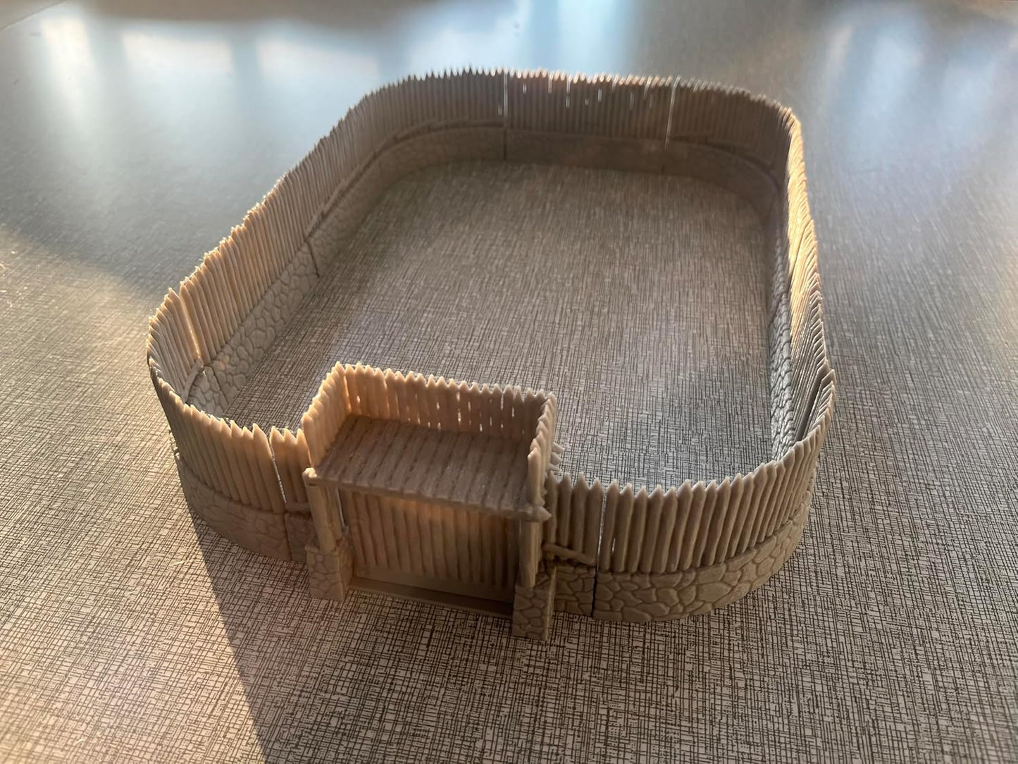 HAUTICO Tabletop RPG Village Wall Scenery and Wargame Terrain for 18mm Miniatures (Simple Edition)