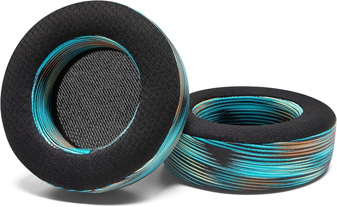 WC Freeze Virtuoso - Hybrid Fabric Cooling Gel Replacement Earpads for Corsair Virtuoso Gaming Headset, Made by Wicked Cushions, Improved Durability, Thickness and Sound Isolation | The Simulation