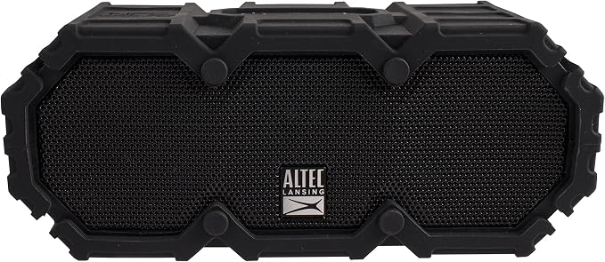 Altec Lansing LifeJacket - Waterproof Bluetooth Speaker, Wireless & Portable Speaker for Travel & Outdoor Use, 30 Hour Playtime & 50 Foot Range, Black